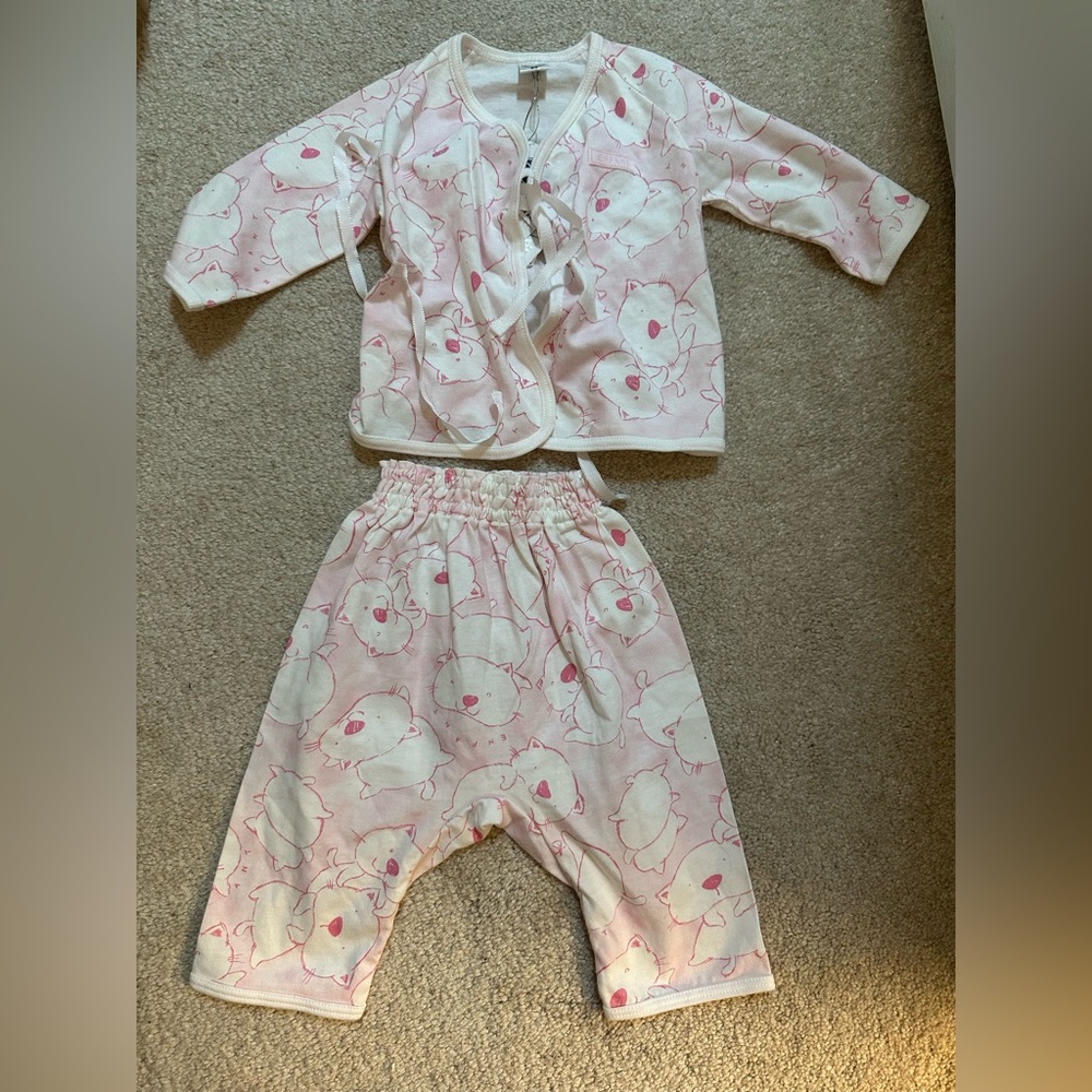 Baby Girl Pink Outfit 0-3M